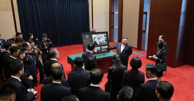 North Korea's Kim Jong Un returns from China after war memorial visit, state media says
