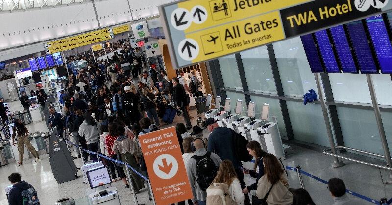 TSA Security Lines at John F. Kennedy International Airport