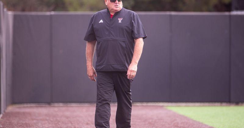 Texas Tech head coach Gerry Glasco walks the field before a fall softball exhibition, Sunday, October 20, 2024, at Rocky Johnson Field.