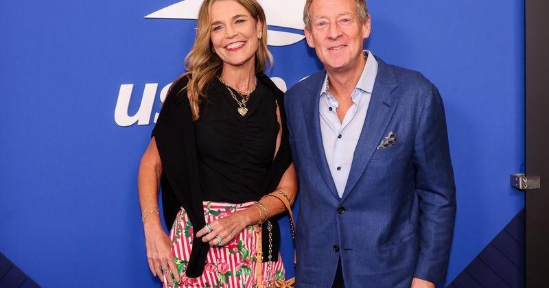 Savannah Guthrie and Mike Feldman arrive for day 15 of the 2026 US Open at USTA Billie Jean King National Tennis Center on Sept. 13, 2026, in Flushing, New York.