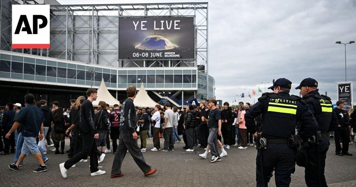 Rapper Ye holds concert in Arnhem despite opposition from Jewish groups ...