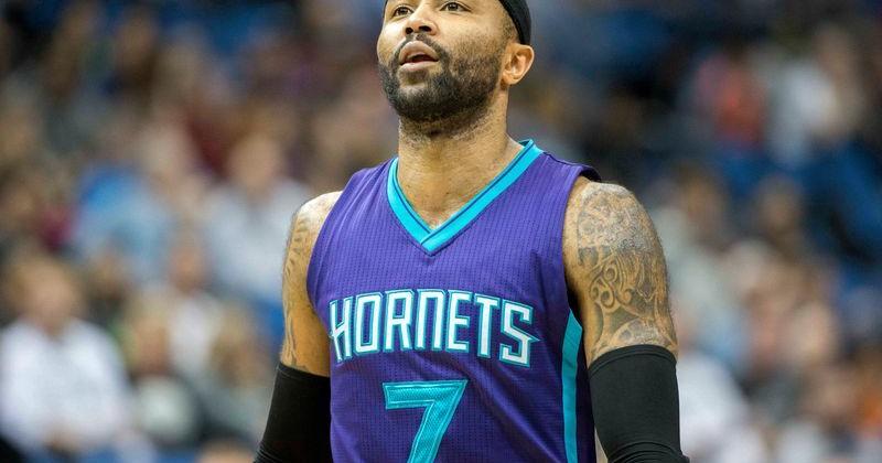 Mar 22, 2015; Minneapolis, MN, USA; Charlotte Hornets guard Mo Williams (7) looks on during the second half against the Minnesota Timberwolves at Target Center. The Hornets won 109-98. Mandatory Credit: Jesse Johnson-USA TODAY Sports
