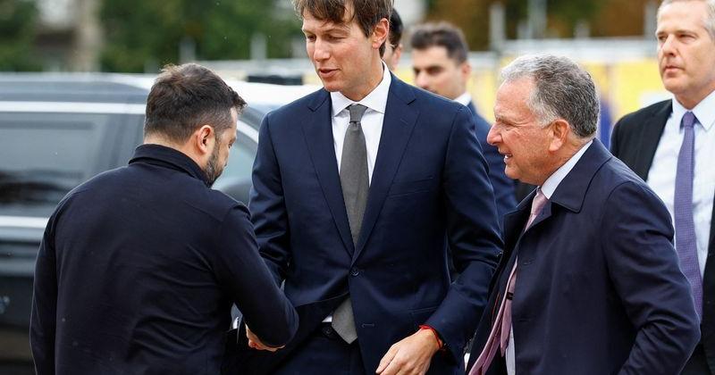 Ukraine's President Zelenskiy welcomes U.S. special representatives Witkoff and Kushner in Kyiv