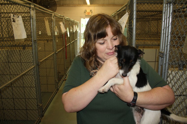 Kurth Memorial Animal Shelter Director Rhonda McLendon and Rocket | |  