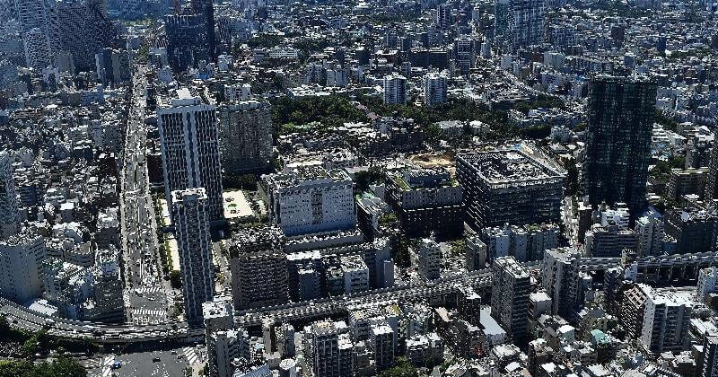 General view of the city of Tokyo, Japan