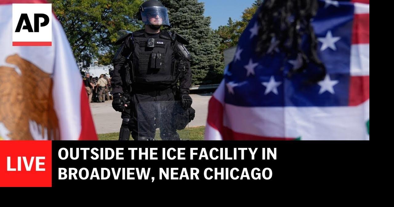LIVE: Outside ICE facility near Chicago as Trump’s federal immigration ...