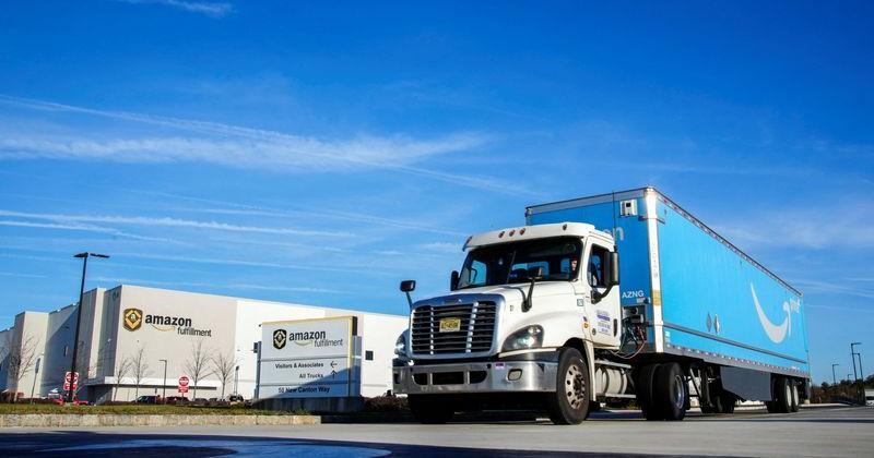 Operations on Cyber Monday at Amazon Robbinsville fullfillment center in New Jersey