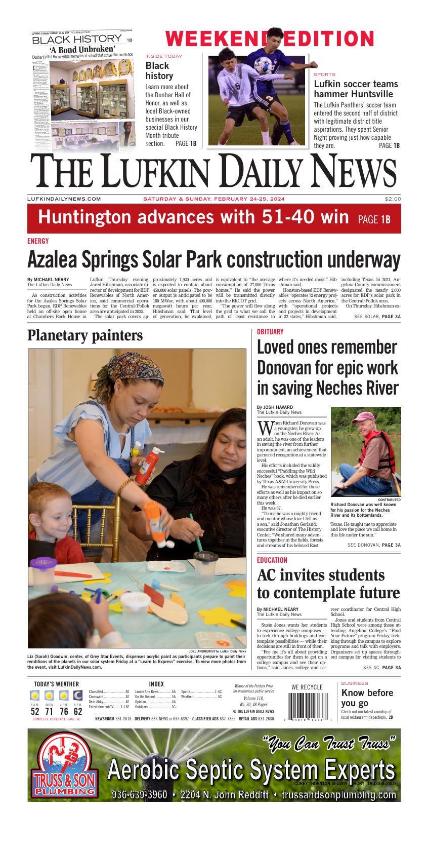 Page A1 | Lufkin Daily News E-Edition | Lufkindailynews.com