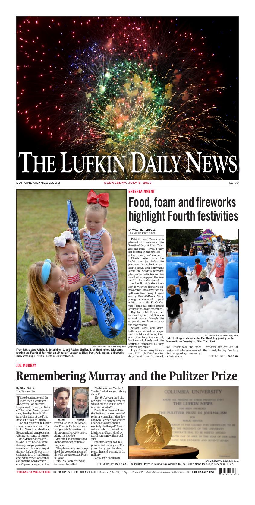 Page A1 Lufkin Daily News EEdition