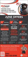 GANNETT - MIDWEST HEATING & COOLING - Ad from 2026-06-11