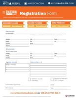 Career Fair Exhibitor Registration Form
