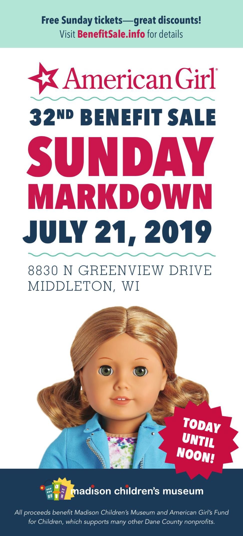 american girl benefit sale 2019