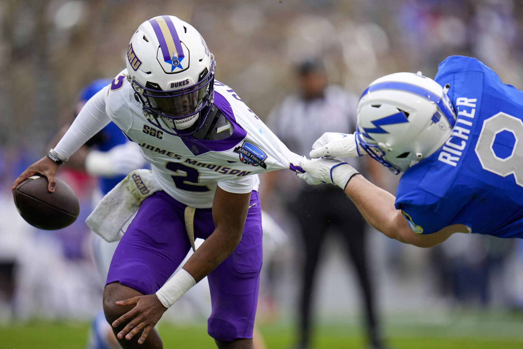 Air Force secures Armed Forces Bowl with 31-21 victory over James Madison