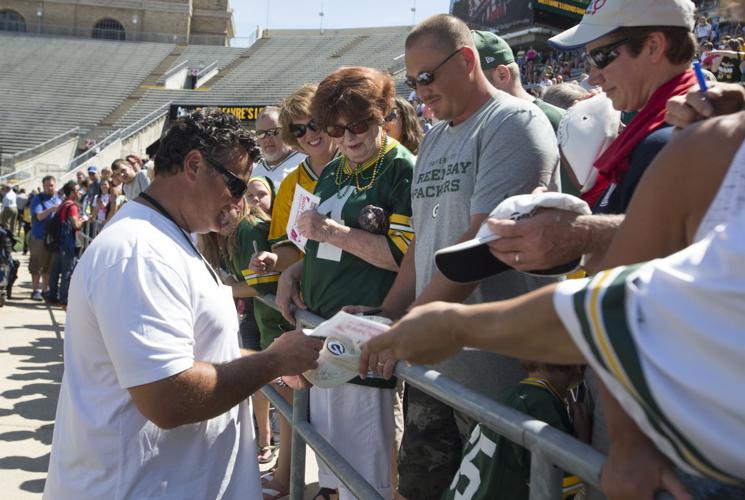 Brett Favre flag football game at Camp Randall Stadium