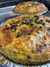 No-crust chorizo and potato quiche