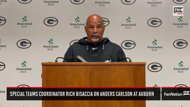 Packers Special Teams Coordinator Rich Bisaccia on Anders Carlson at Auburn