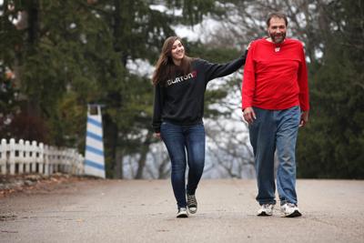 John and Cheyenne walking