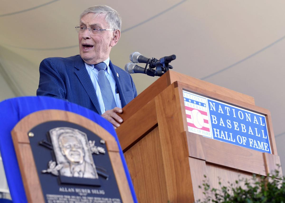 Bud Selig Hall of Fame speech, AP photo