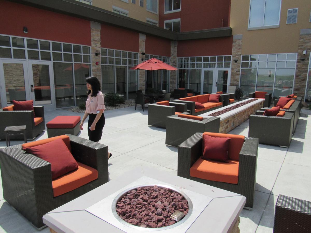 Epic Systems Corp Could Be 80 Percent Of Business For New Hyatt The Hyatt Place In Verona Features And Outdoor Patio With Two Fire Pit One Of Which Background Is 20 Feet Long