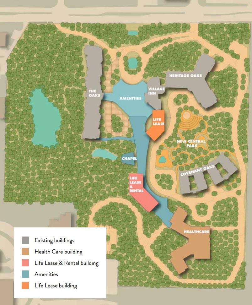 Oak Crest Village Campus Map - United States Map