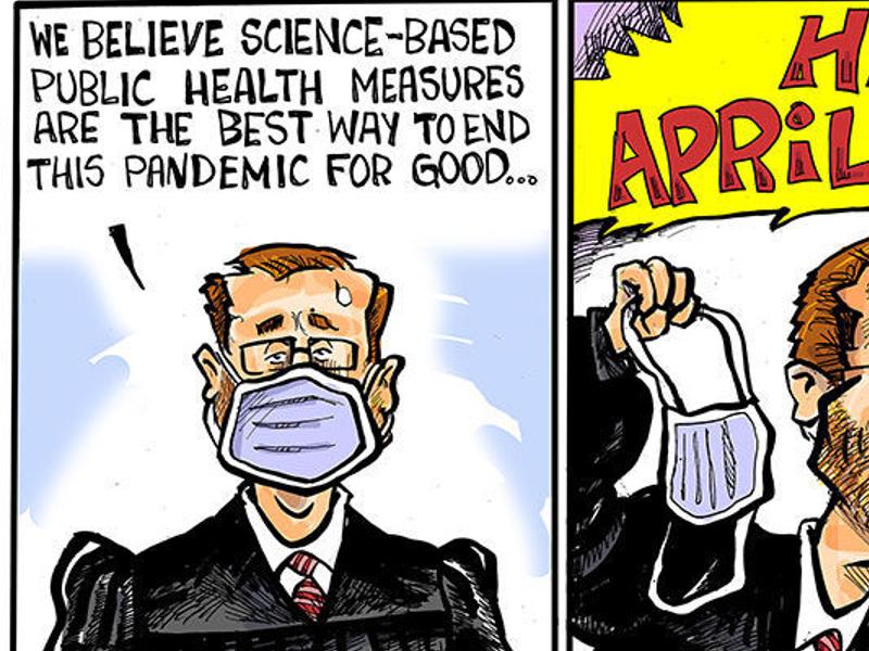 Hands On Wisconsin Supreme Court Plays April Fools Day Prank On Wisconsin Opinion Cartoon Madison Com