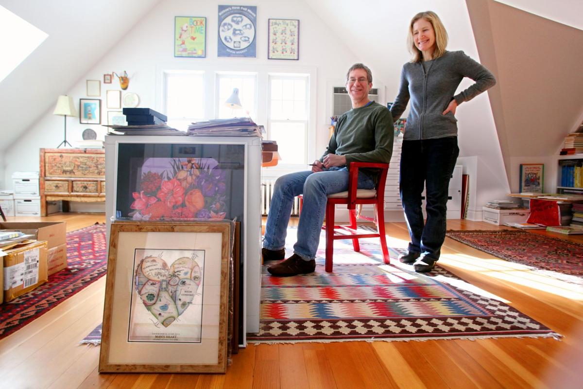 Kevin Henkes and Laura Dronzek at home in Madison