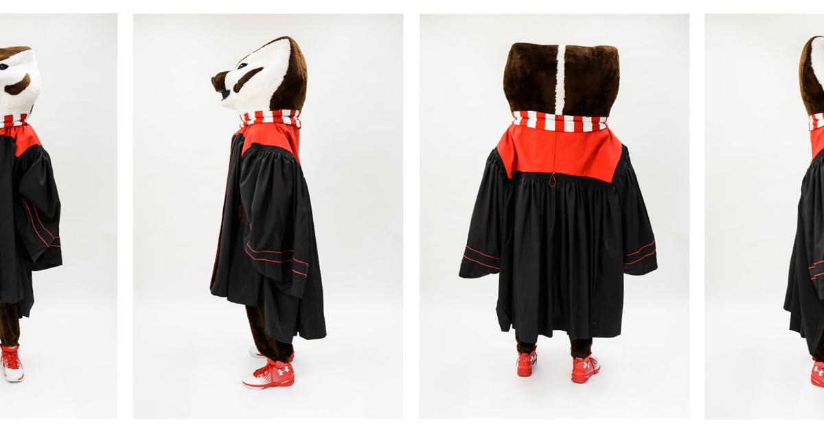 University of Wisconsin updates graduation gowns with red accents, 'W ...