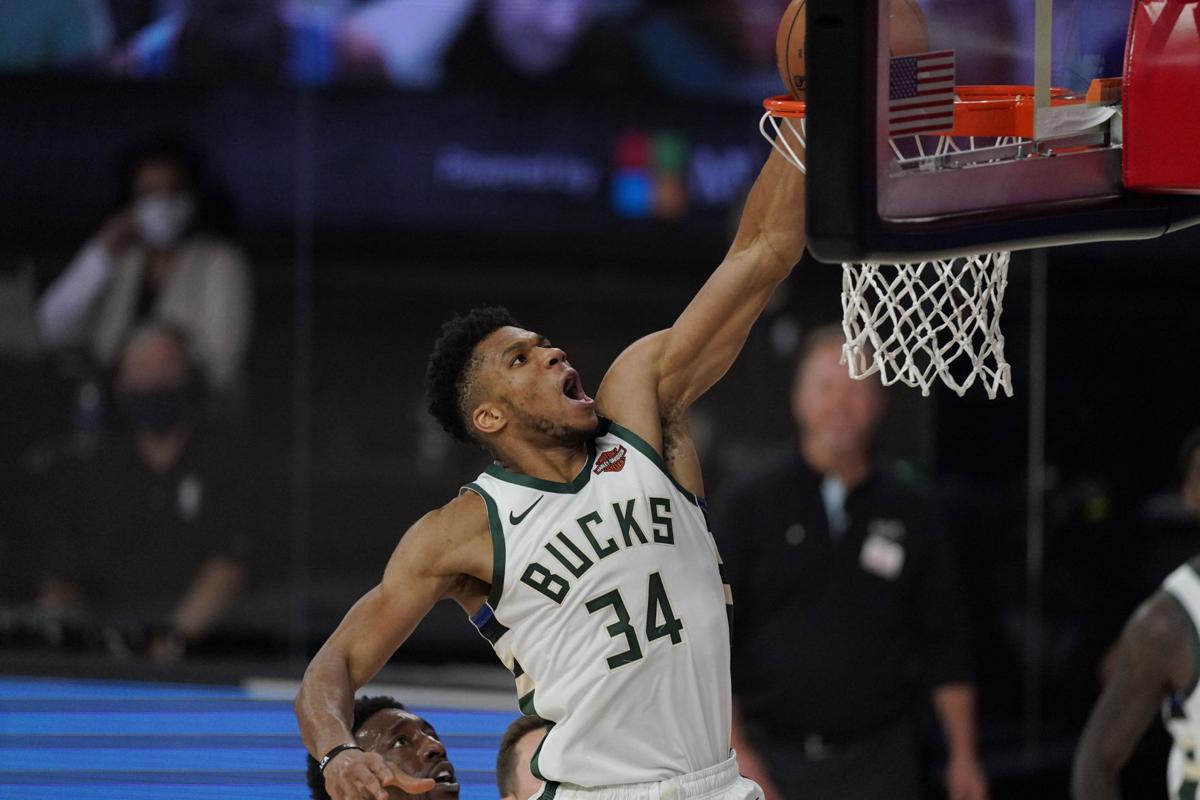 Giannis Antetokounmpo wins 2021 Bill Russell NBA Finals MVP award