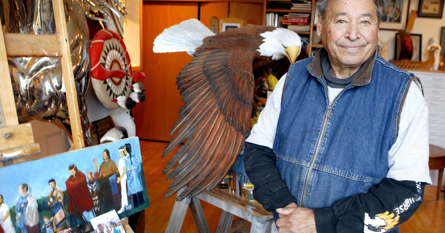 Wood sculpture symposium will honor late Harry Whitehorse - Vimarsana News