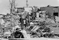 Barneveld tornado devastation, 1984