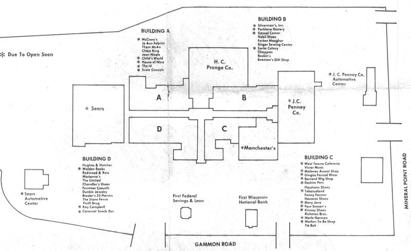 West Towne Mall Map From The Archives: West Towne Opens | Madison Archives | Madison.com