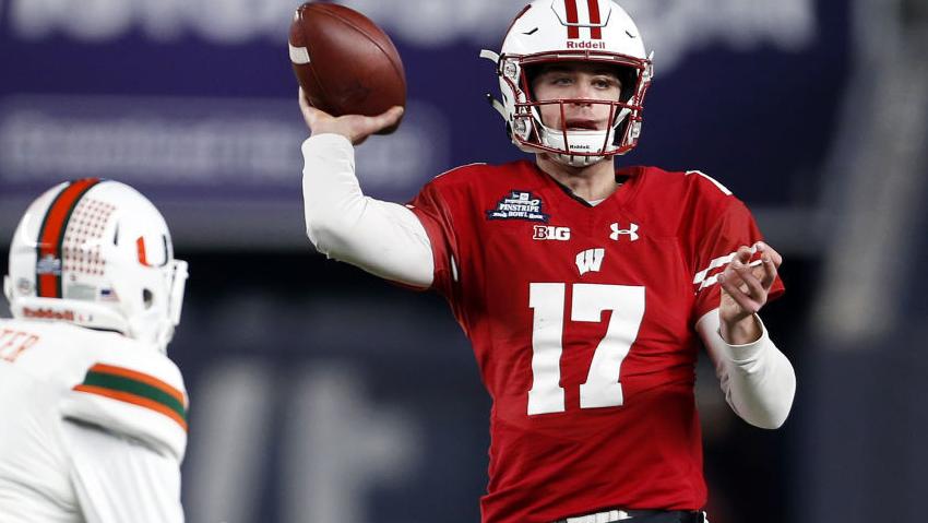 open quarterback competition a possibility for badgers heading into