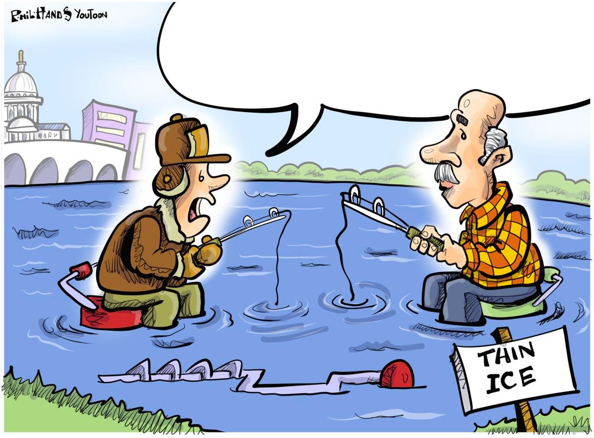 Ice fishermen get wet in this week's caption contest