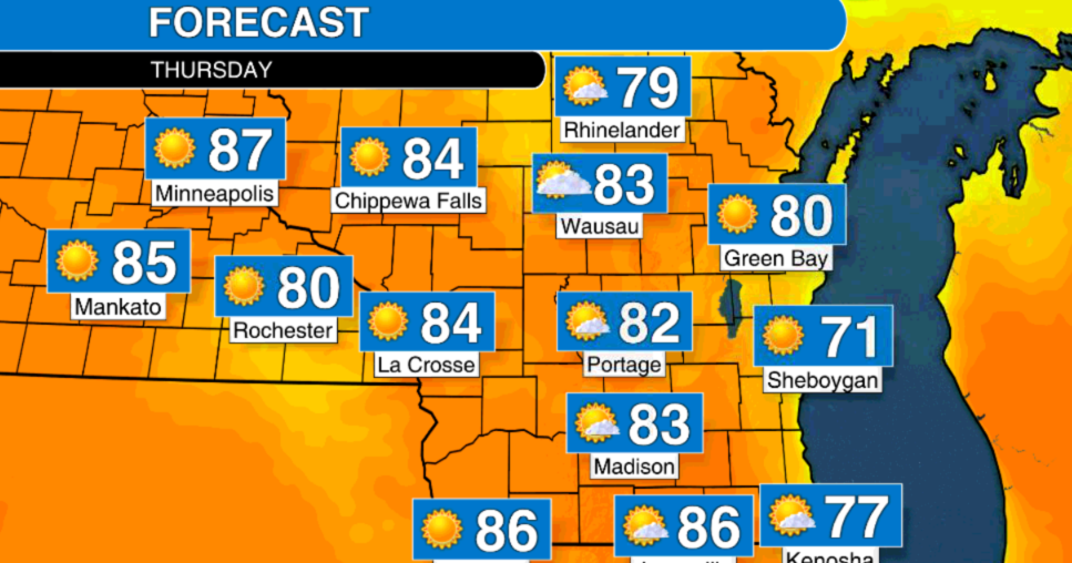 Excellent weather across Wisconsin Thursday, but how long will it last?