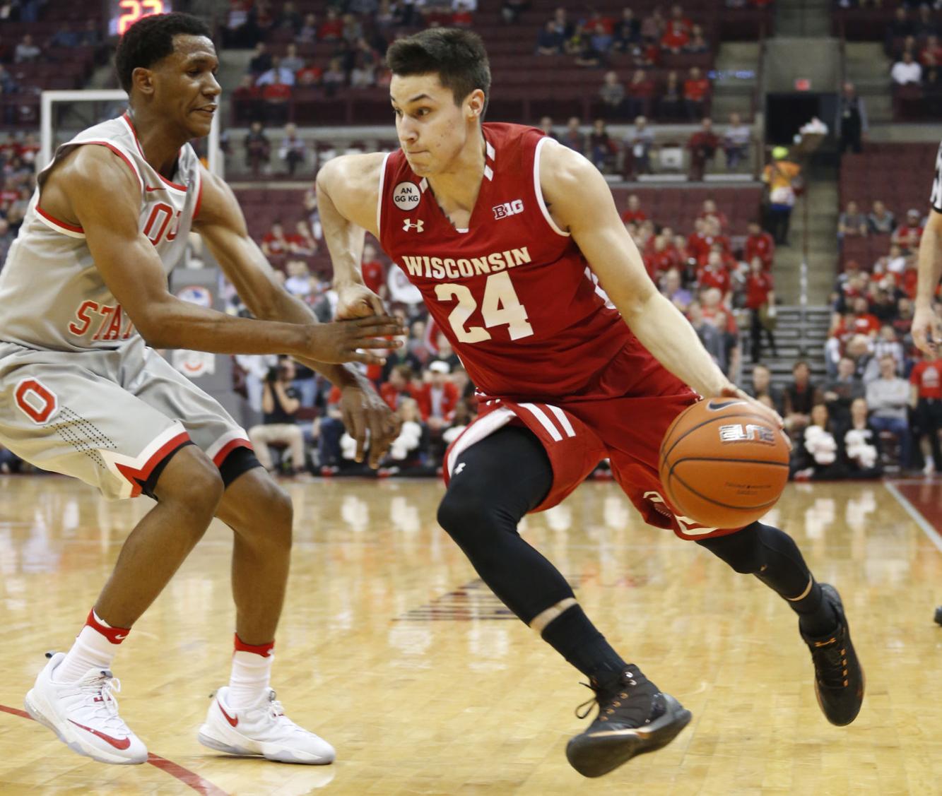 Badgers men�s basketball Bronson Koenig�s play a silver