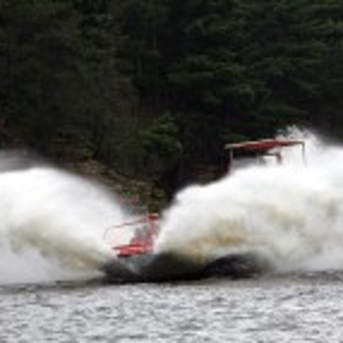 Even the boat rides have become extreme at the Dells