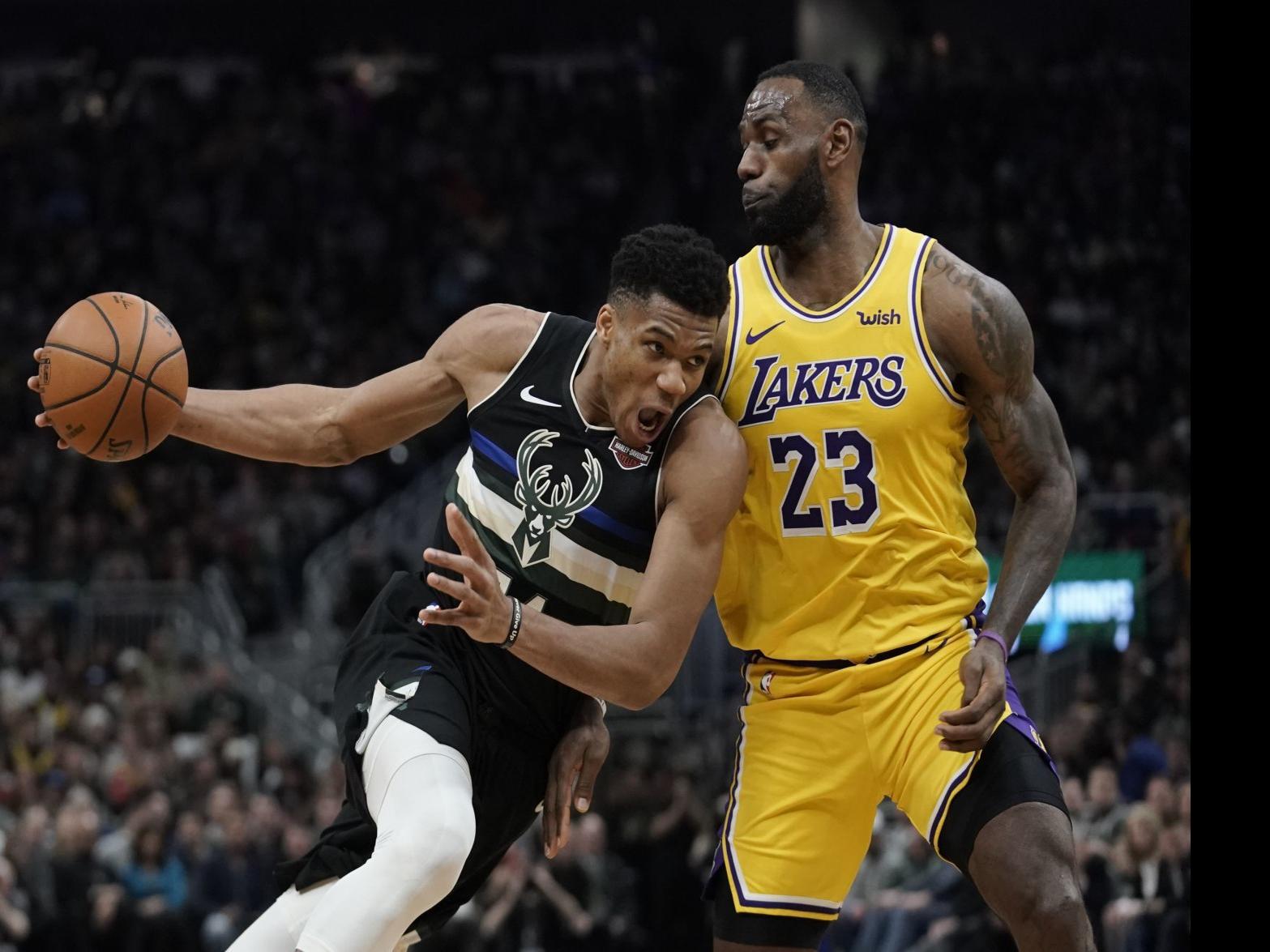 Rematch Giannis Antetokounmpo Lebron James Repeat As All Star Captains Basketball Madison Com
