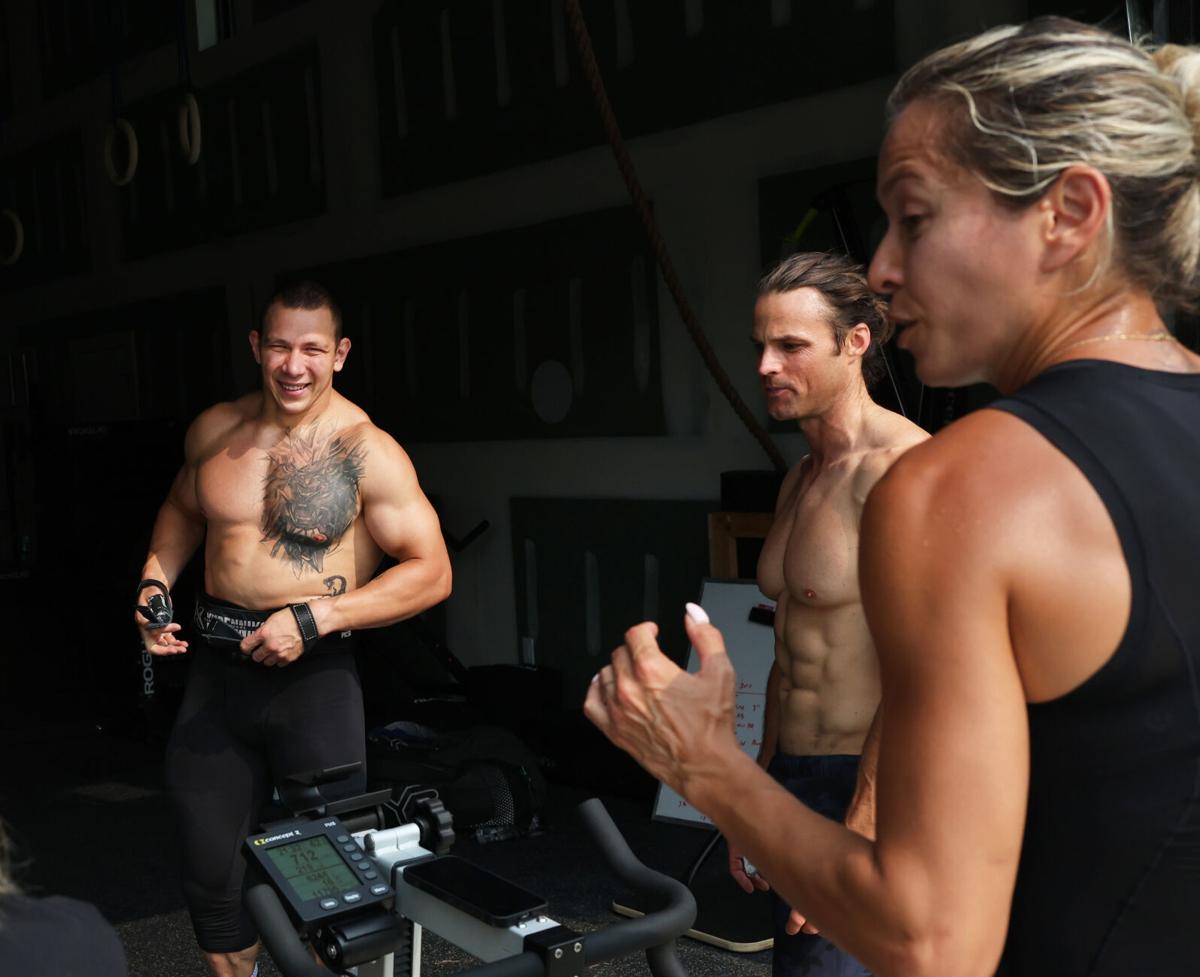 CrossFit athlete Roman Khrennikov gets help from Madison