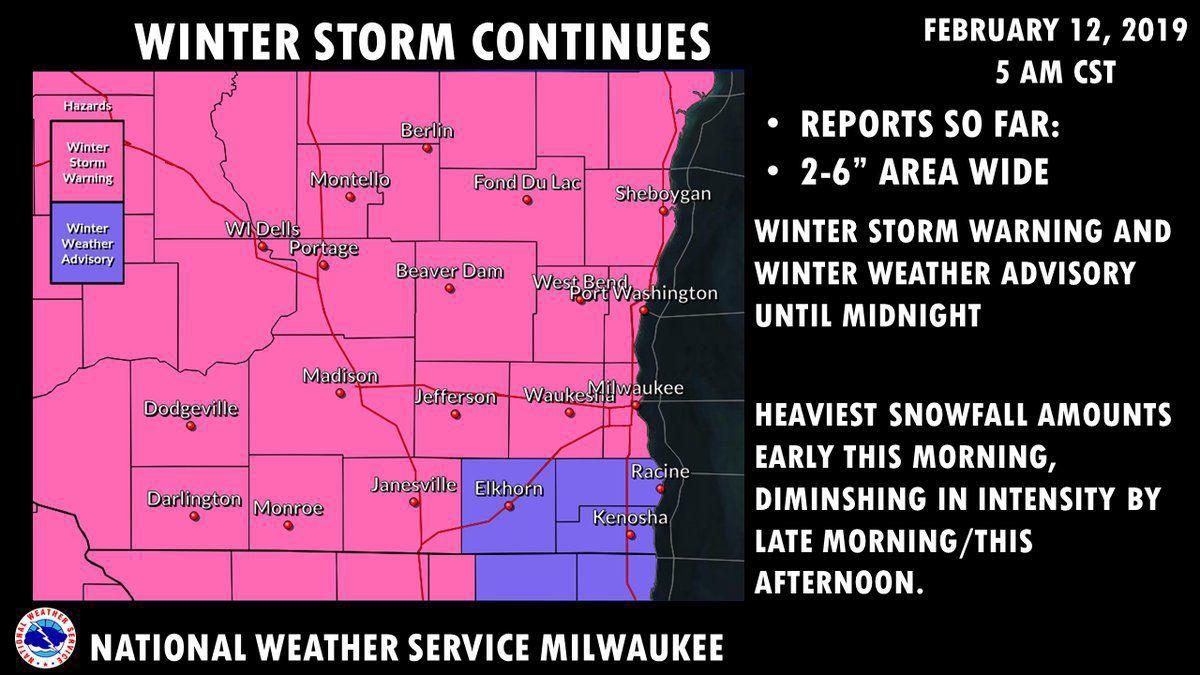 Powerful Winter Storm Not Done With Southern Wisconsin See What S
