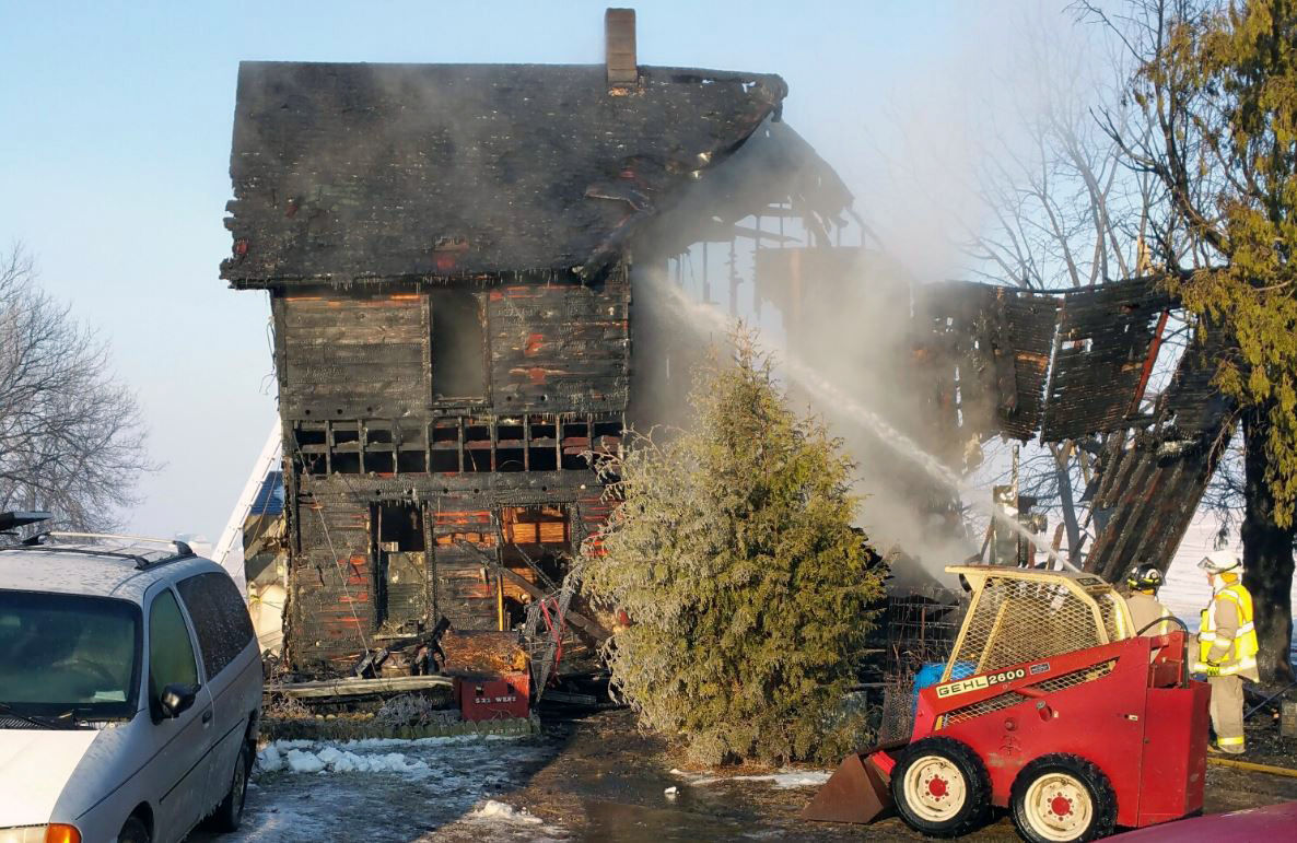 Investigators searching for cause of Rewey house fire that killed 2