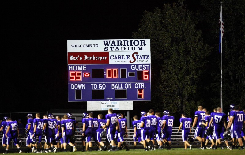 Prep football Waunakee steamrolls Mount HorebBarneveld High School Football