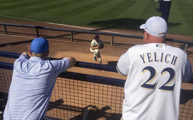 A well-timed trip to Brewers spring training camp offered a last few days  of normalcy