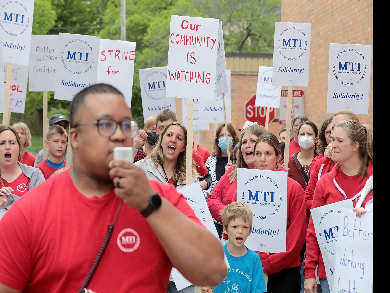Madison teachers warn of an exodus of staff if inflationary 4.7% base wage  increase is not met
