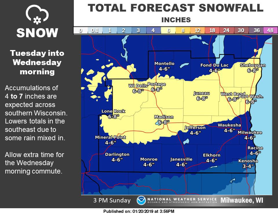 More Snow And Bitter Cold Expected For Madison Area This Week