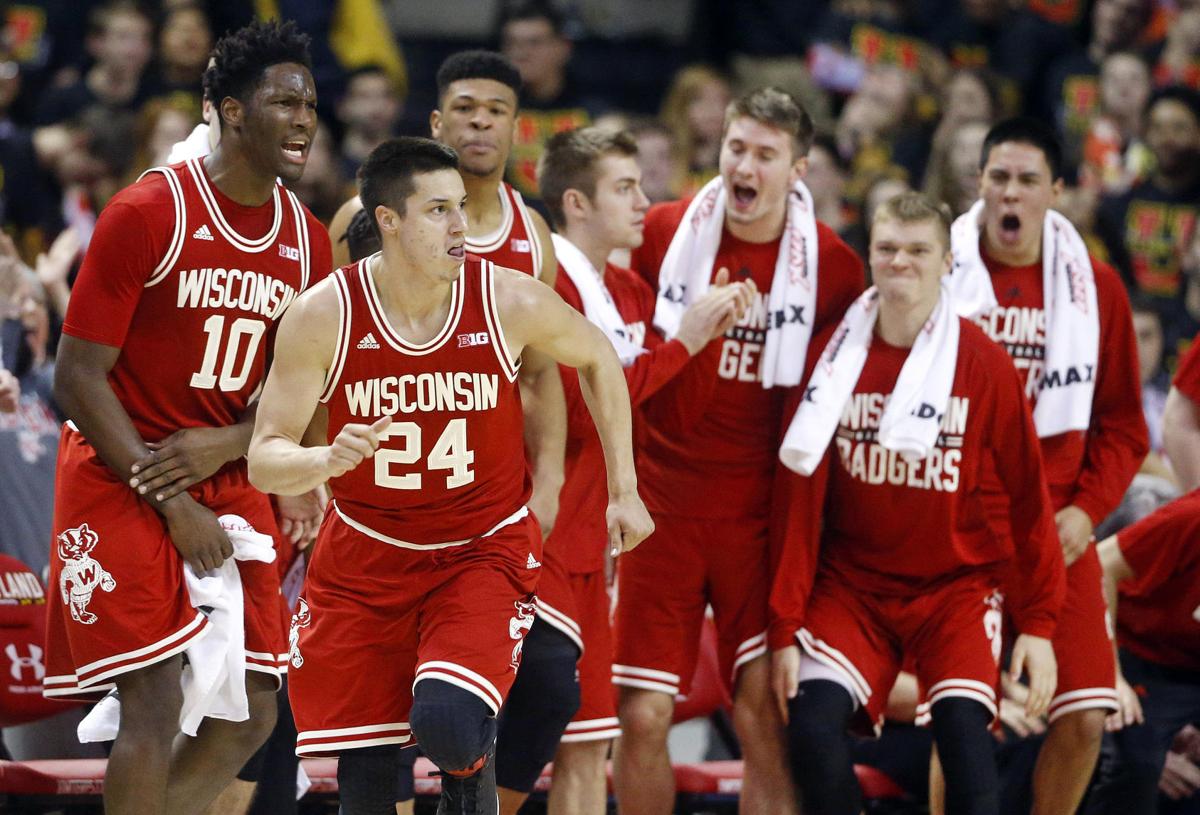 Badgers Men S Basketball Wisconsin Stuns No 2 Maryland On The Road With 70 57 Win Wisconsin Badgers Men S Basketball Madison Com