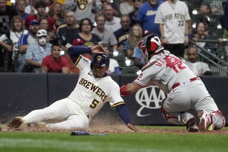 Brewers' Urias ties MLB record with 5 extra-base hits in rout of