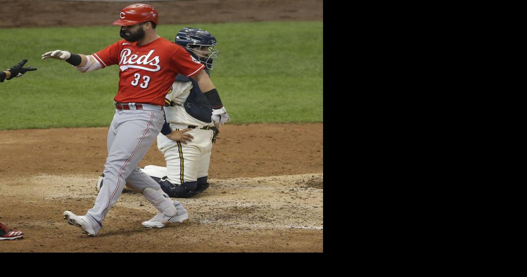 Jesse Winker of the Milwaukee Brewers rehabbing against Cedar Rapids  Kernels