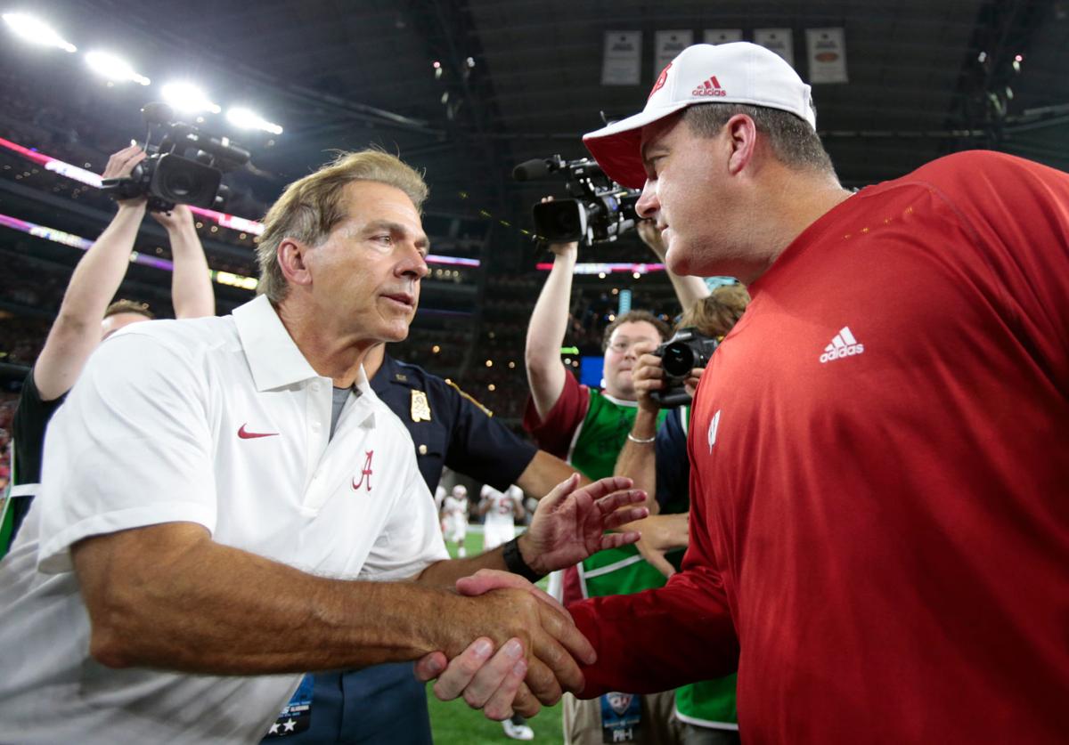 Nick Saban and Paul Chryst-series with alabama