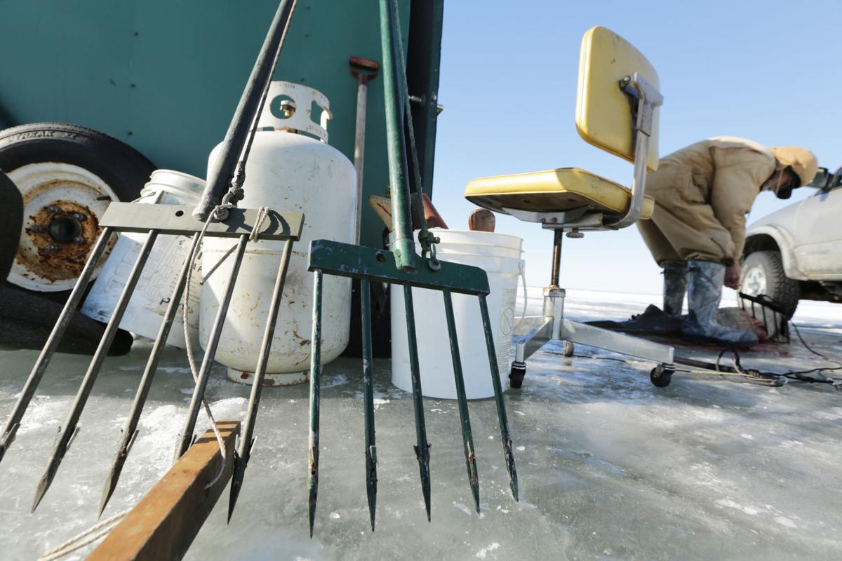 Photos: Sturgeon spearing season on Lake Winnebago | Local News | madison.com