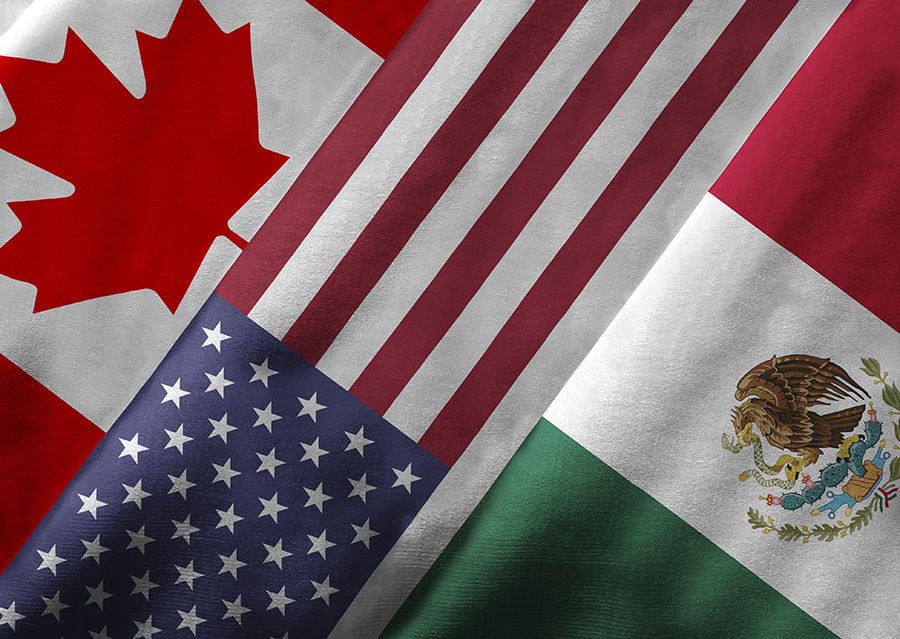 NAFTA member flags